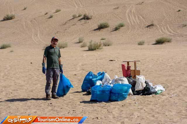 زباله در شن‌زار توریستی