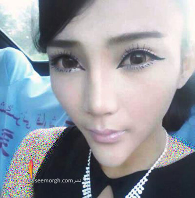 دختر صورت مثلثی