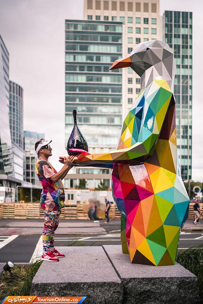 مجسمه های رنگی