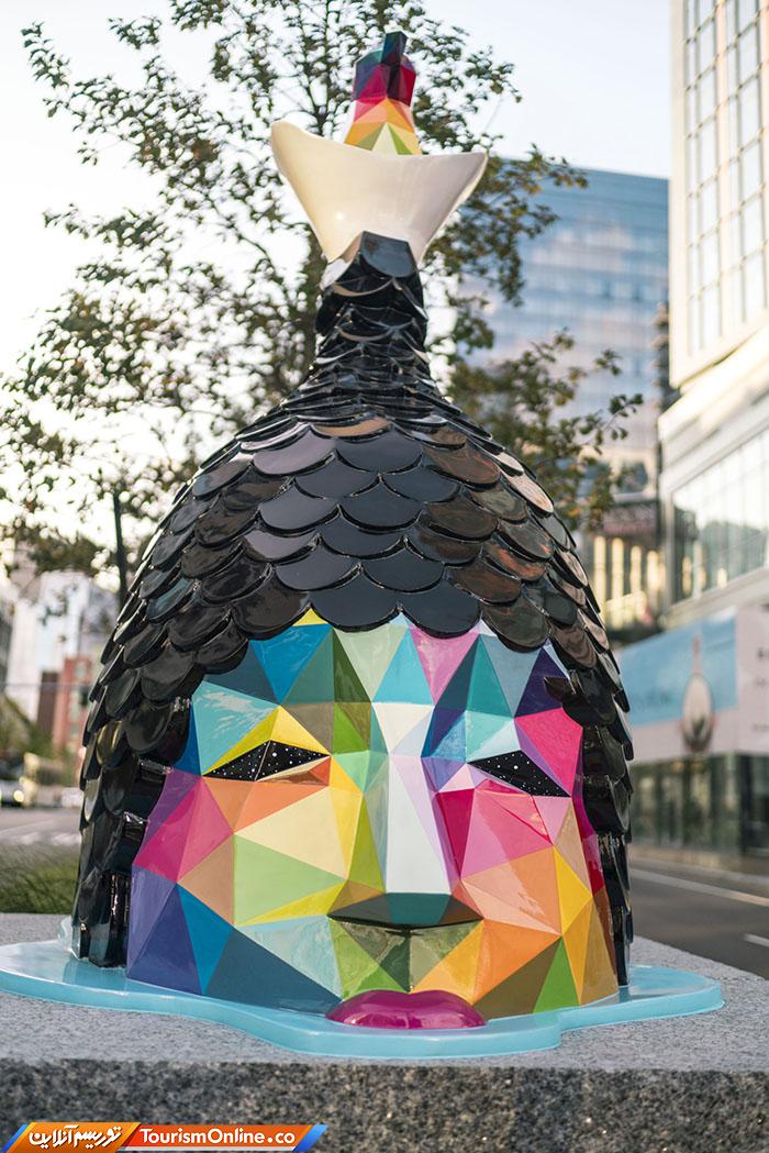 مجسمه های رنگی