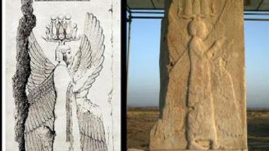 سنگ نبشته هخامنشی انسان بالدار