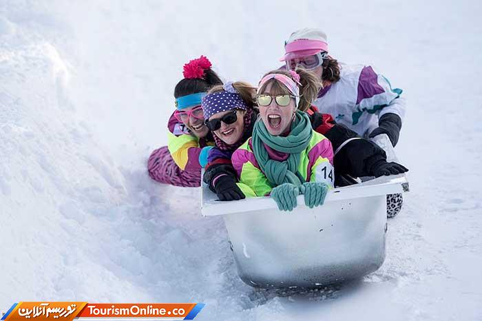 اسکی با وان حمام