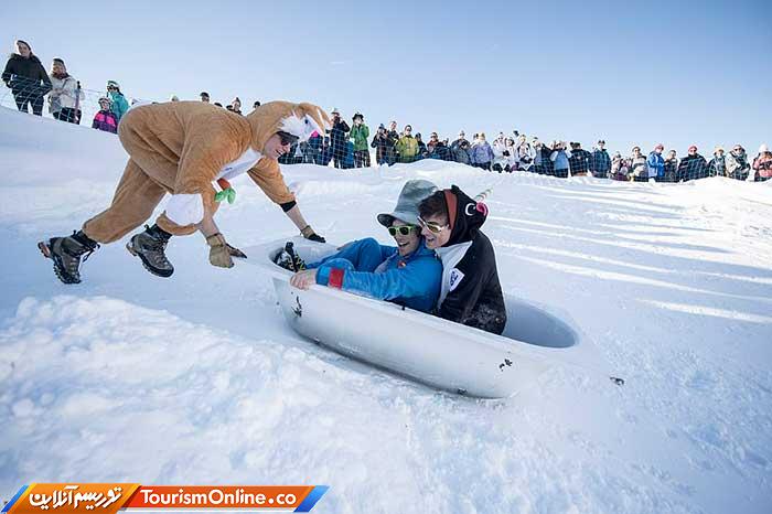 اسکی با وان حمام