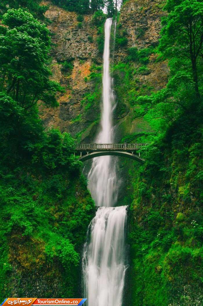 پل آبشاری آمریکا -Multnomah Falls