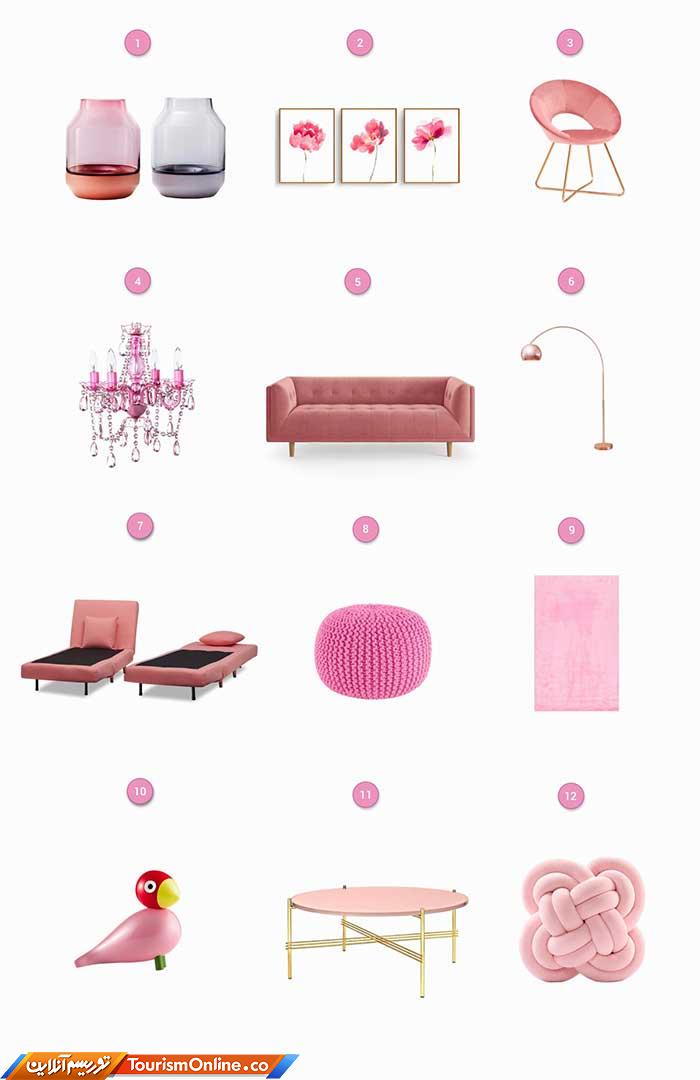 دکوراسیون صورتی