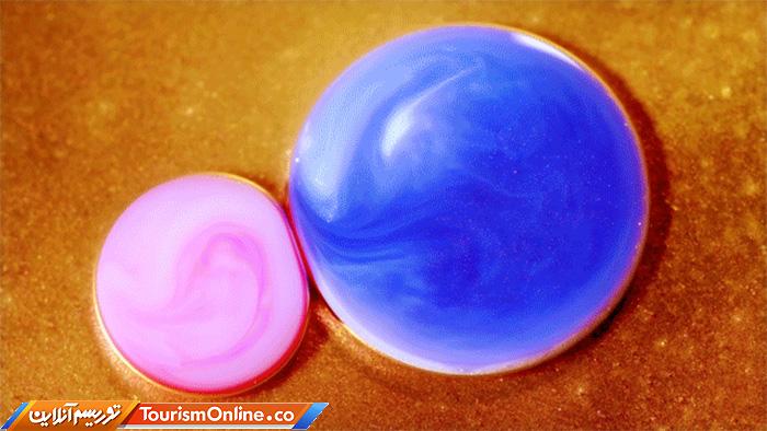 حباب های رنگی