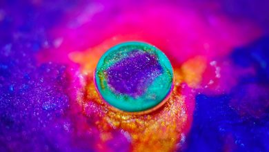 حباب های رنگی