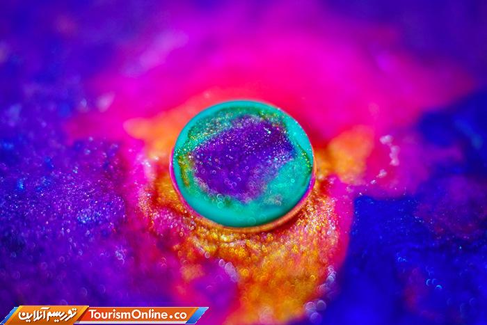 حباب های رنگی