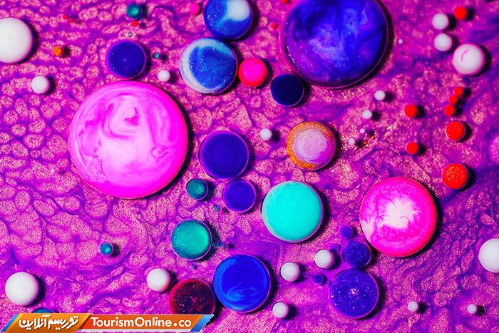 حباب های رنگی