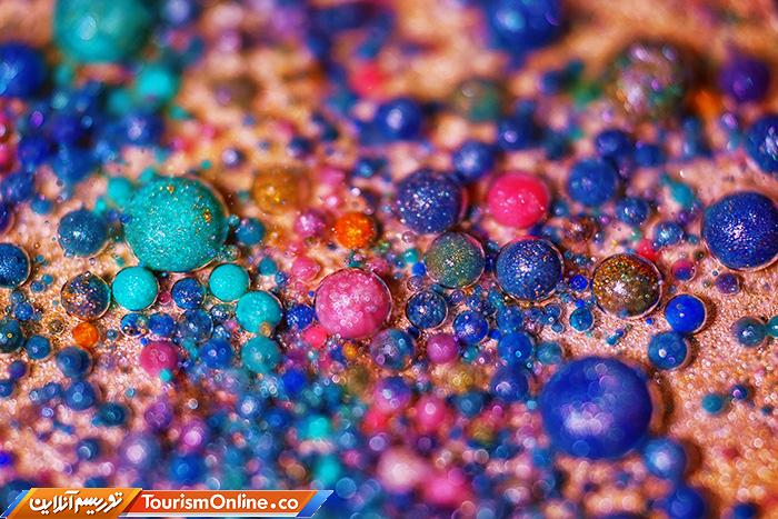 حباب های رنگی