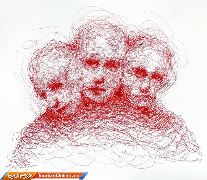 نقش های خط خطی