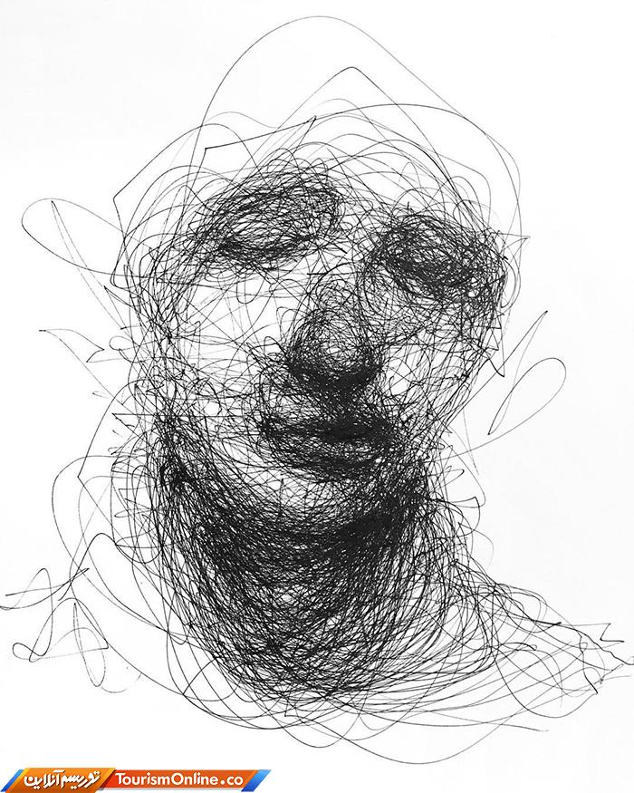 نقش های خط خطی