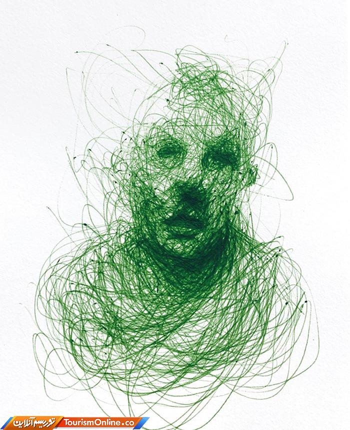 نقش های خط خطی