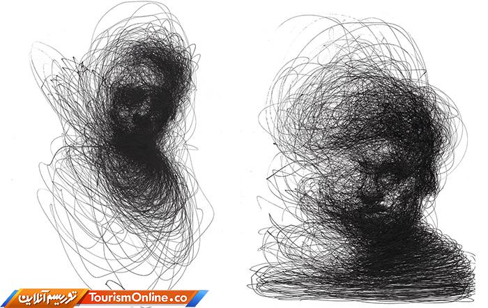 نقش های خط خطی