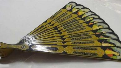 بادبزن لاکی قاجاری