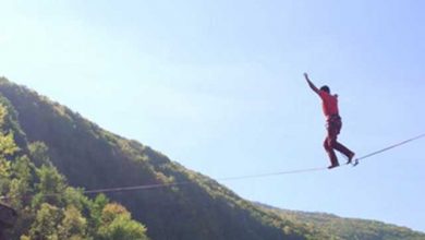 طناب بازی مرد نروژی