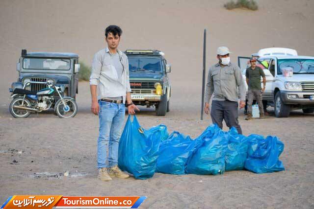 زباله در شن‌زار توریستی