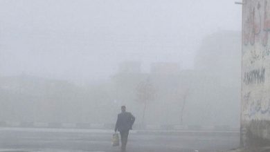 مه شدید کرمانشاه