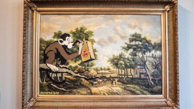 تابلو نقاشی بنکسی در موزه