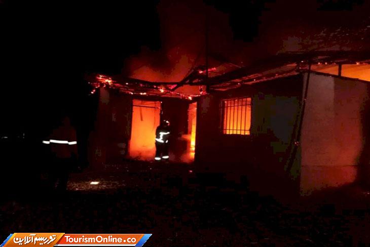 آتش‌سوزی باغ جهانی عباس آباد بهشهر