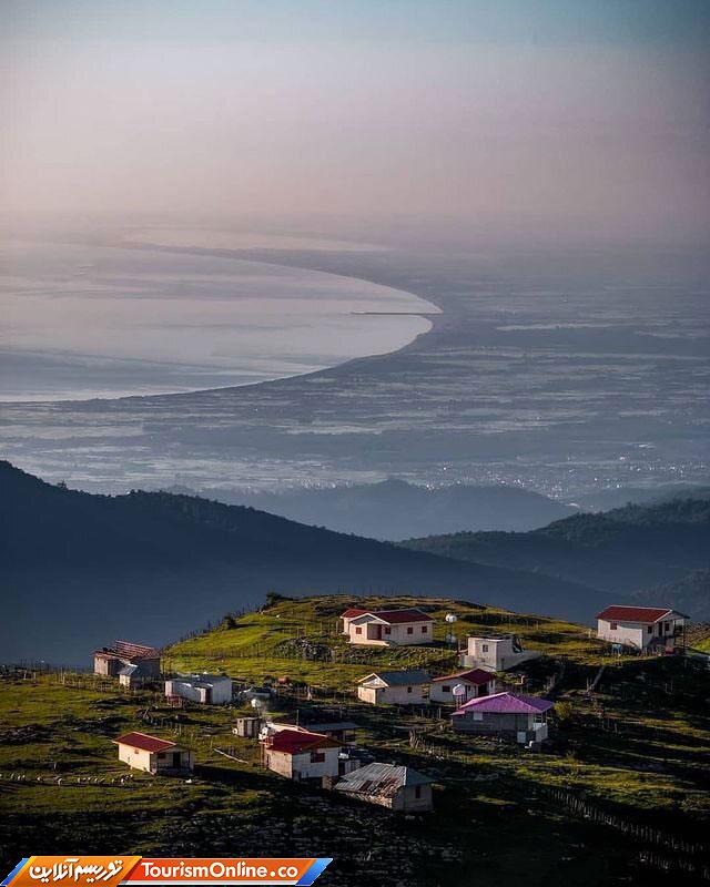 نمای زیبا از دریای خزر