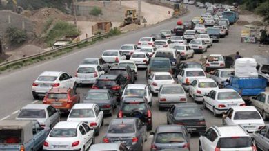 ترافیک جاده هراز و چالوس و سفر