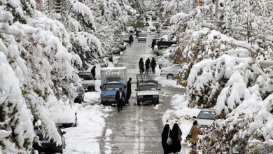 یک روز برفی در روستا