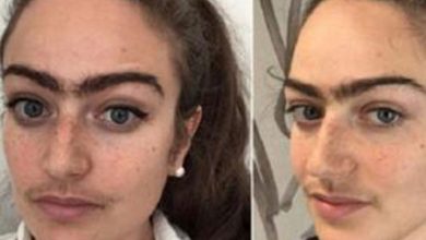 دختری زیبا با سبیل