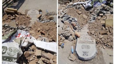 تخلیه نخاله مقبره عمادالکتاب