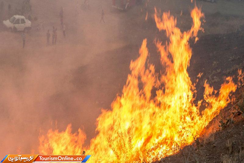 آتشسوزی منطقه گردشگری شبلیز