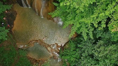 آبشار آهکی اسکلیم مازندران