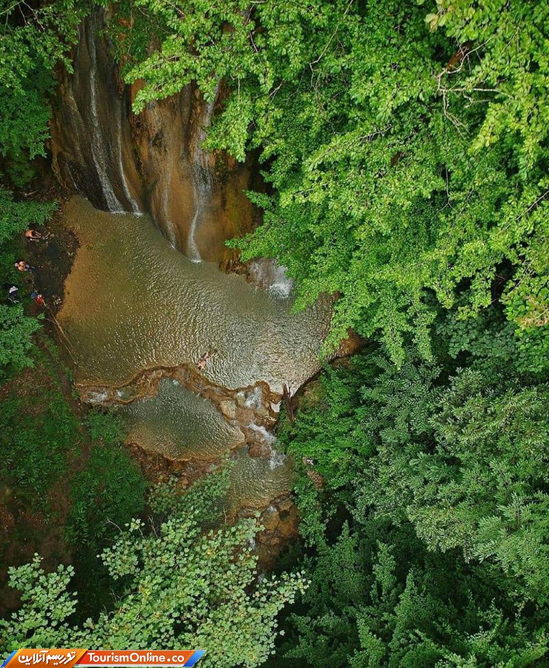 آبشار آهکی اسکلیم مازندران