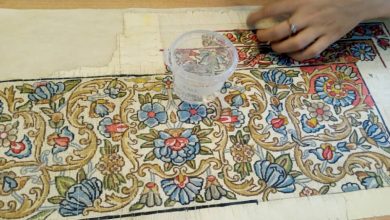 نقش فرش تاریخی کرمان