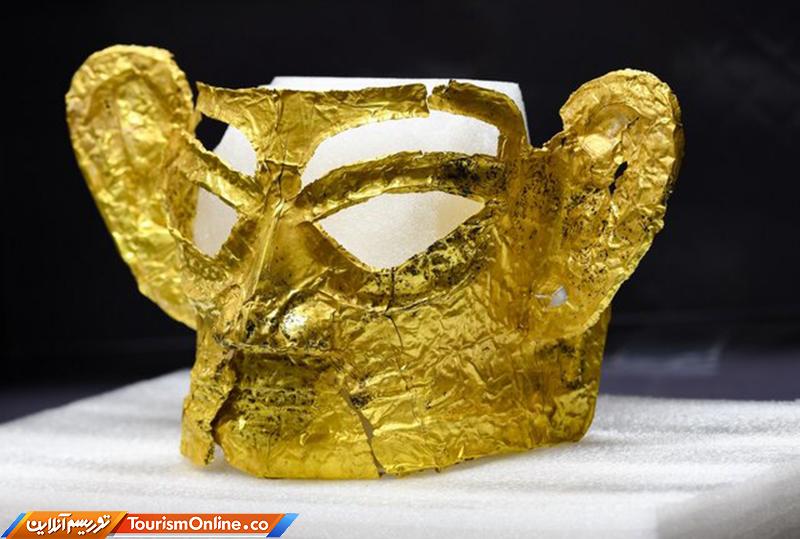 کشف ماسک طلایی در چین