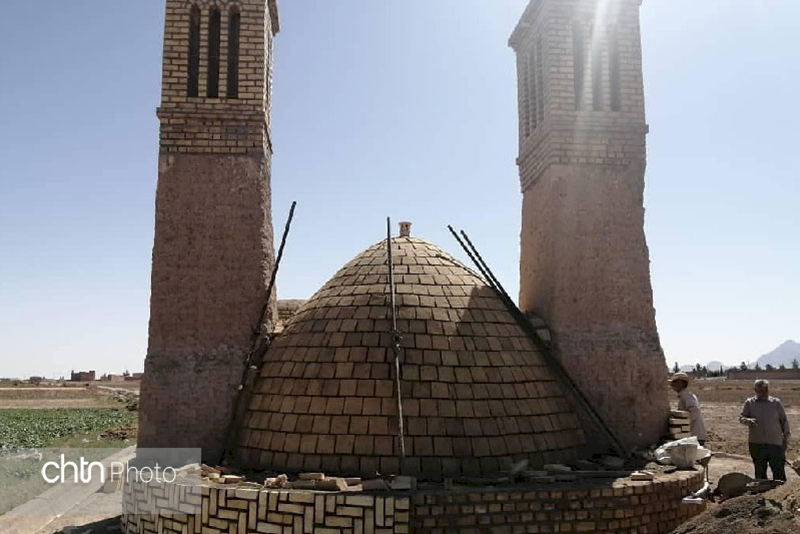 عملیات مرمت آب انبار تاریخی