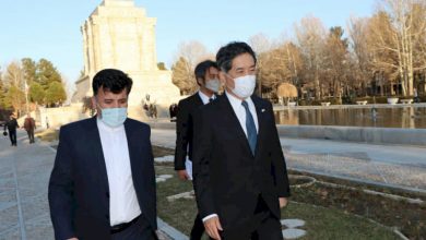 بازدید سفیر ژاپن آرامگاه فردوسی