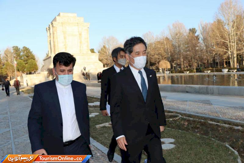 بازدید سفیر ژاپن آرامگاه فردوسی
