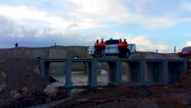 پل موقت فرهادآباد