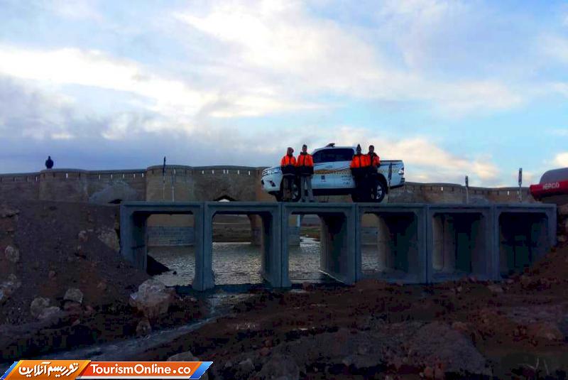 پل موقت فرهادآباد