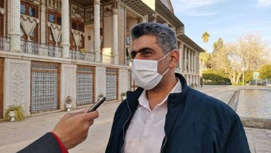 سازه موقت در باغ عفیف اباد