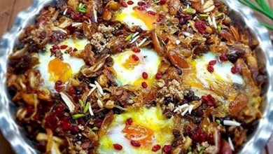 خوراک شش انداز زنجان چهارشنبه‌سوری