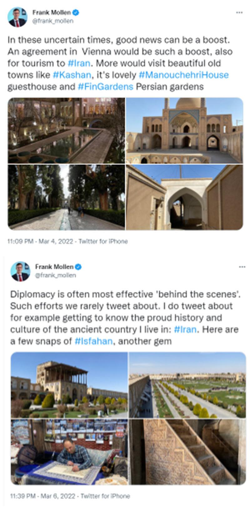 سفیر هلند : گردشگری ایران