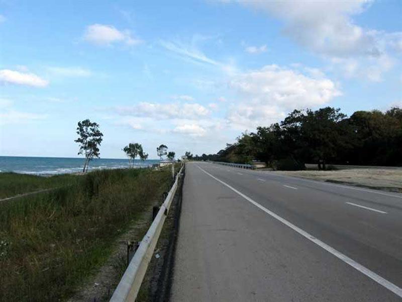 جاده جنگلی سیسنگان دریا و جاده