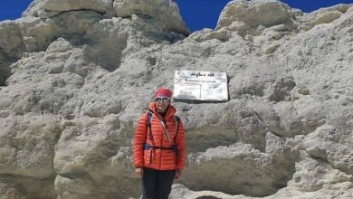 صعود نگار جواهریان به دماوند