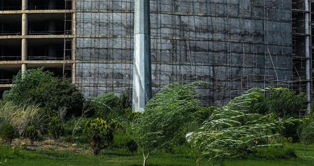 باد شدید در جنوب تهران