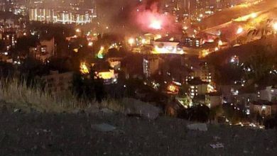 آتش سوزی اوین