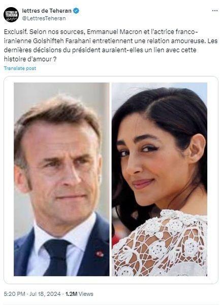 رابطه عاشقانه گلشیفته فراهانی