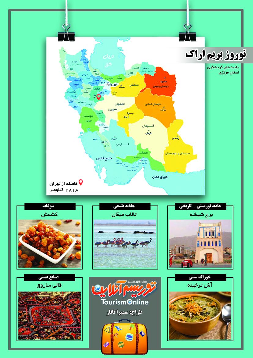 اینفوگرافیک گردشگری / نوروز بریم اراک!
