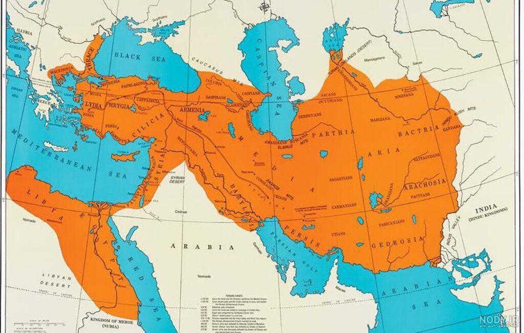 داریوش کبیر و جغرافیای ایران در آن دوران