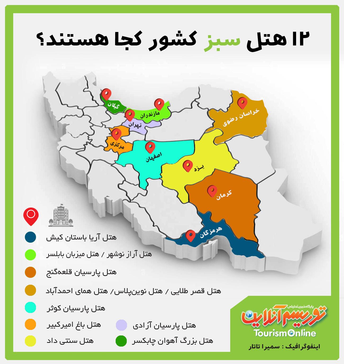 نشان سبز هتلهای ایران